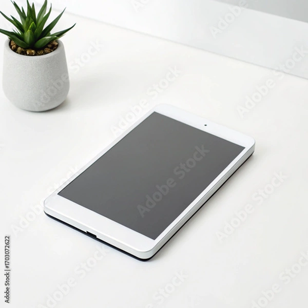 Obraz tablet pc with green screen
