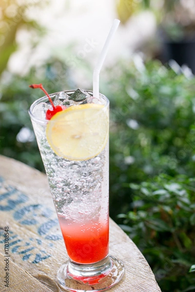 Obraz  Strawberry soda