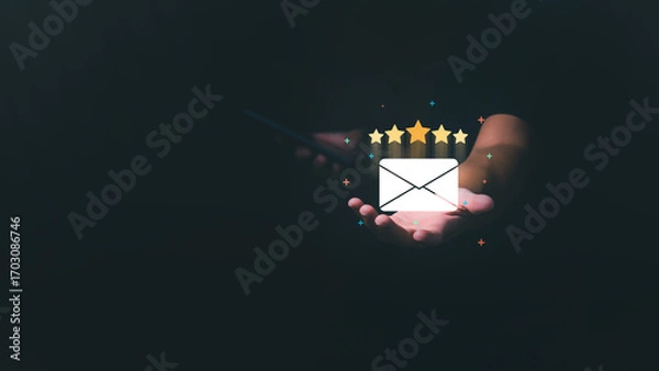 Fototapeta Providing Feedback, Satisfaction Surveys, and Questionnaires via Email as a Valuable Resource for Service Provider Improvement and Enhancing Business Service Quality Through Customer Insights