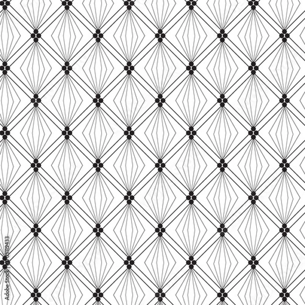Fototapeta Creative diamond shape structure pattern art.
