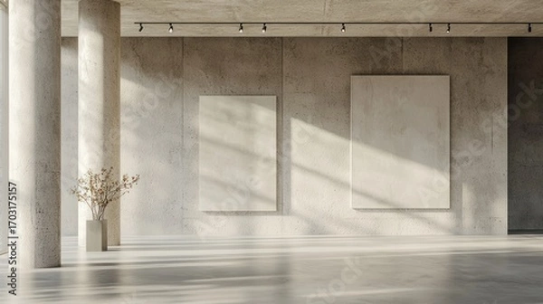 Obraz Modern empty interior gallery