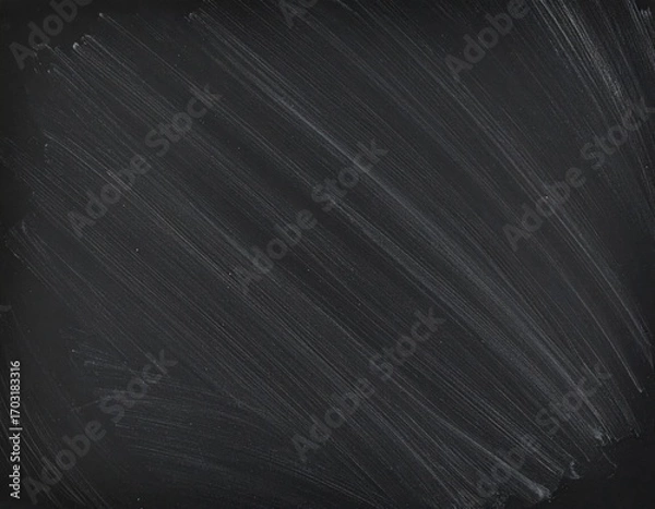 Obraz Grungy Chalkboard Texture with Chalk Marks in Dark Background for Graphic Design Use