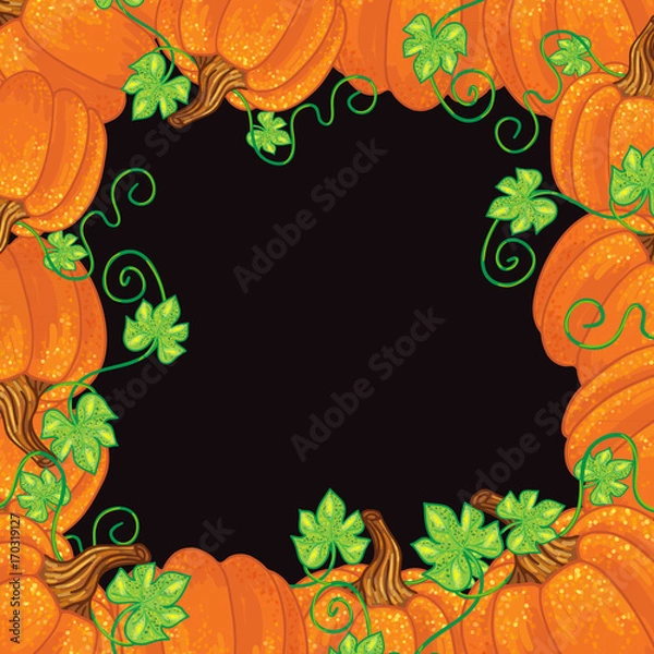 Fototapeta Halloween Background. Vector Illustration. Frame