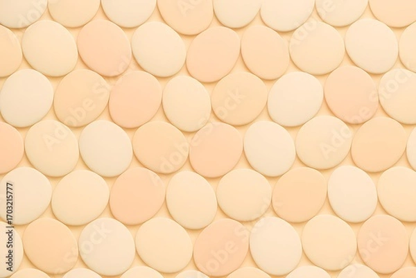 Fototapeta Abstract Beige and Peach Circle Pattern Background