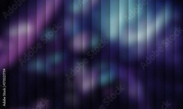 Fototapeta Dark Striped Gradient Background with Neon Lights, Colorful Glow, and Futuristic Design