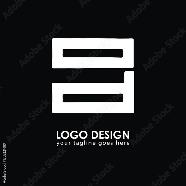Obraz OD DO Logo Design, Creative Minimal Letter DO OD Monogram