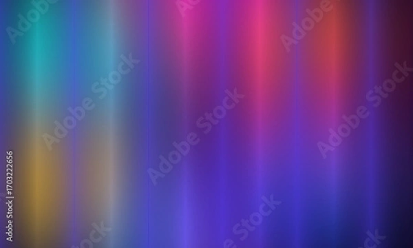 Fototapeta Colorful Abstract Gradient Background with Neon Light Effects