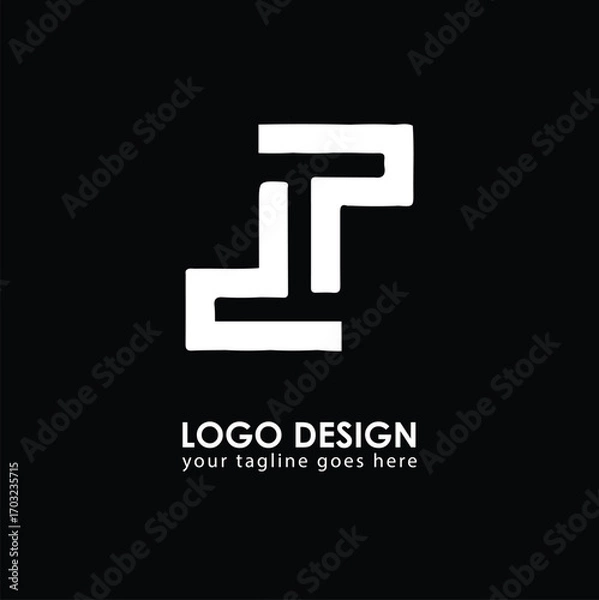 Obraz DP DP Logo Design, Creative Minimal Letter DP DP Monogram