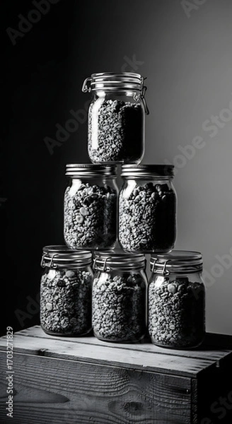 Obraz black and white sugar