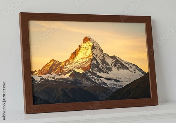 Obraz 夕焼けの聖峰