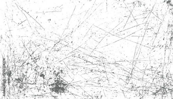 Fototapeta Textured distressed grunge background with chaotic lines and dots scratch abstract