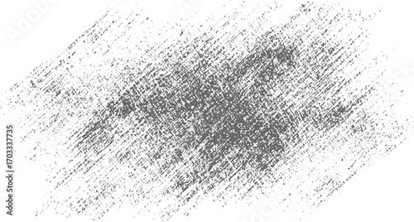 Fototapeta Gray textured brush strokes on white background abstract black