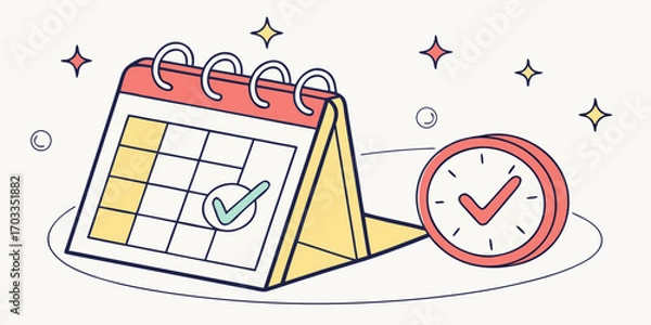 Obraz Calendar mixed style
