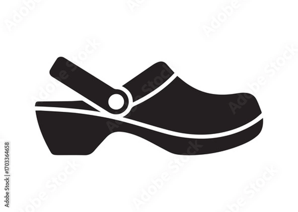 Fototapeta Clog style shoes Icon, Clog style shoes Vector design