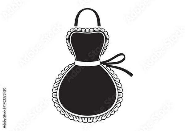 Fototapeta Apron with Frill Lace Icon, Apron with Frill Lace Vector design