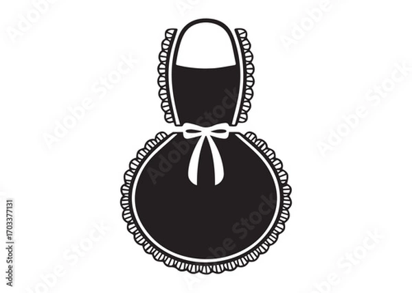 Fototapeta Apron with Frill Lace Icon, Apron with Frill Lace Vector design