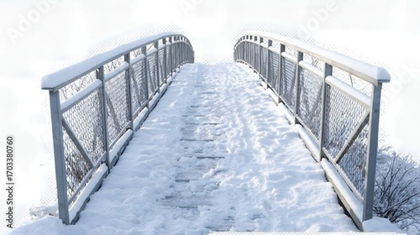 Fototapeta bridge in winter