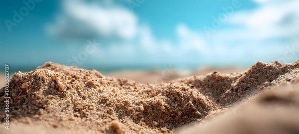 Fototapeta Sandy Shores Under a Soft Sky