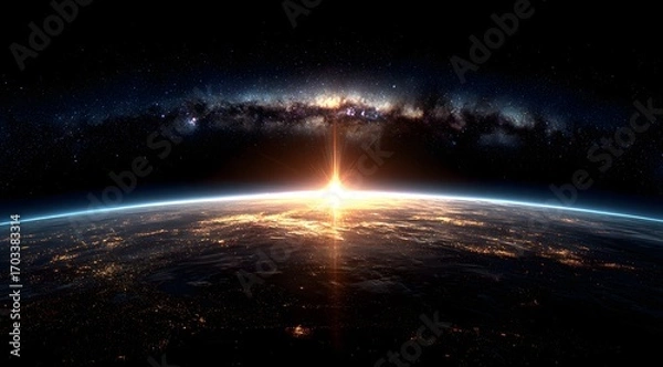 Fototapeta Earth View from Space