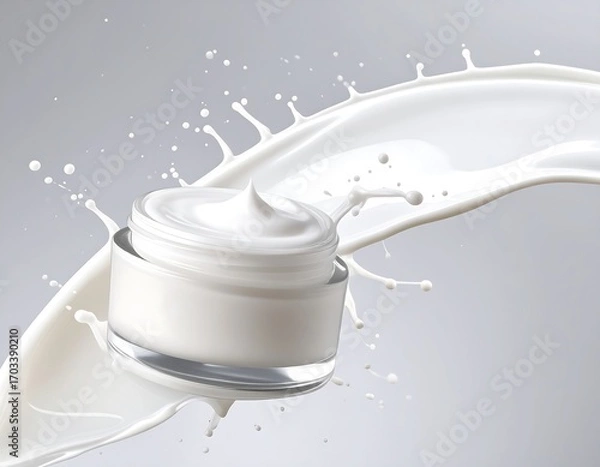 Obraz Creamy lotion splash