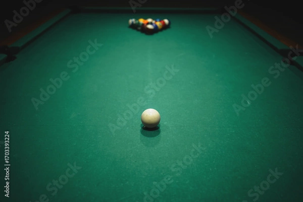 Obraz Playing pool in a night pub