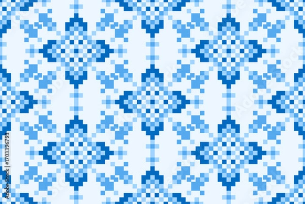 Fototapeta seamless pixel pattern, seamless pattern illustration.