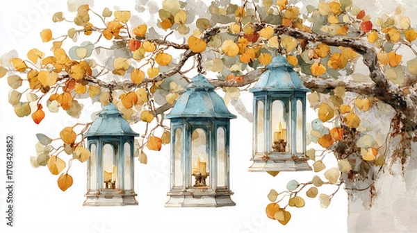 Fototapeta old fashioned lantern