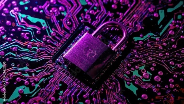 Fototapeta Antivirus software Computer data storage Intrusion Padlock Post Quantum Cryptography Crypto hacking The zero proof Network Combination lock Semiconductor Cybersecurity training Smart contract securit