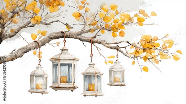 Fototapeta old fashioned lantern