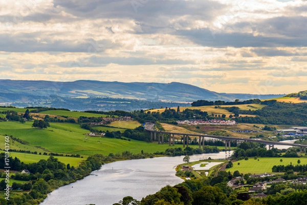 Fototapeta View of scottish countryside