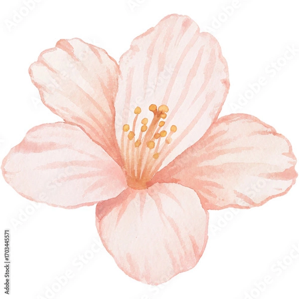 Obraz pink rose isolated on white