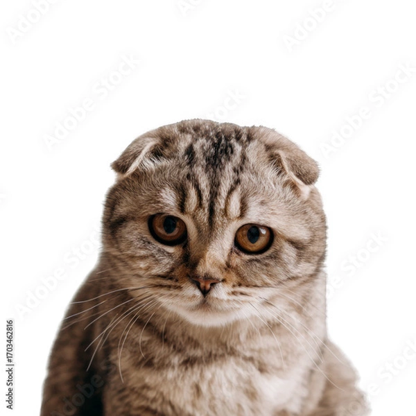 Obraz A cat with a sad expression on its face