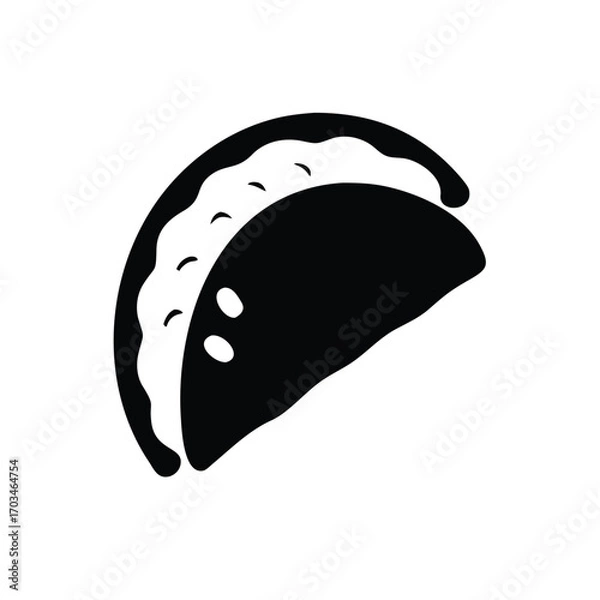Obraz Silhouette of a Delicious Empanada