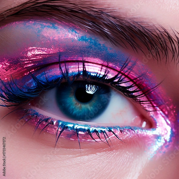 Fototapeta COLOR EN LOS OJOS.MAQUILLAJE