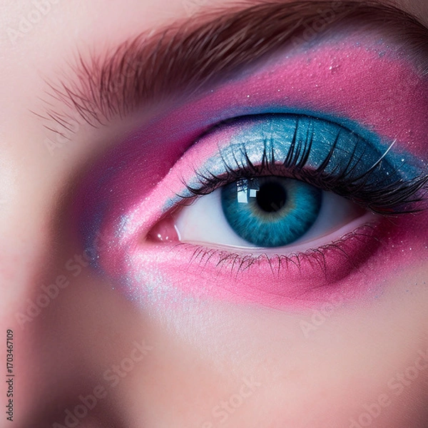 Fototapeta COLOR EN LOS OJOS.MAQUILLAJE
