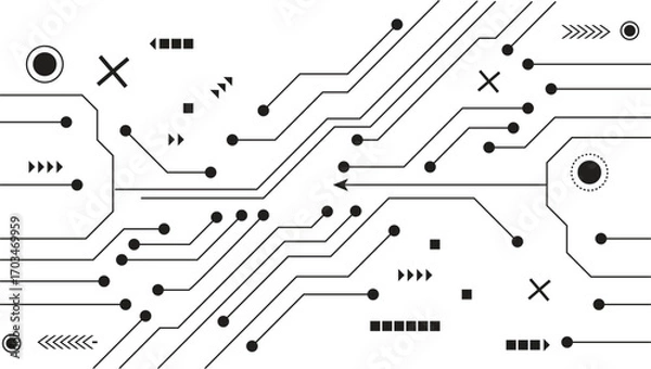 Fototapeta abstract elements technology background 2