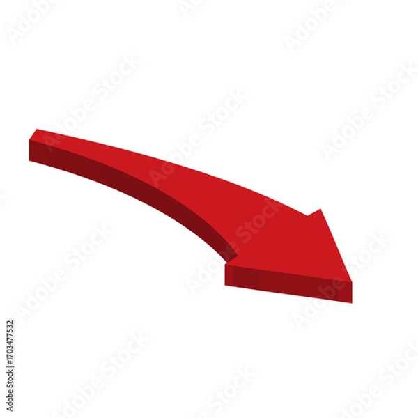 Fototapeta 3d arrow vector 1