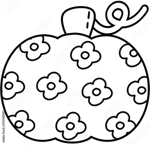 Obraz Pumpkin template outline black and white for fall and Halloween decoration coloring pumpkin craft fall crafts 
halloween craft template thanksgiving activities autumn
pumpkin outline thanksgiving 