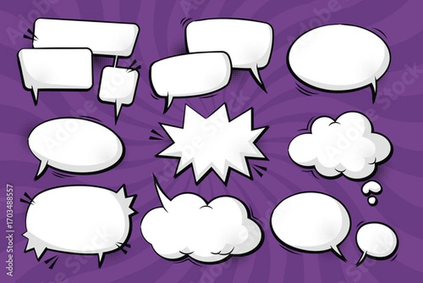 Fototapeta comic speech bubble vector design illustration