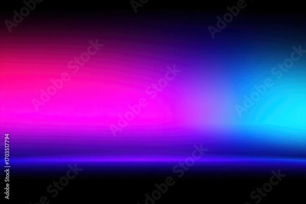 Fototapeta Neon purple pink gradients exploding in futuristic cyber glow