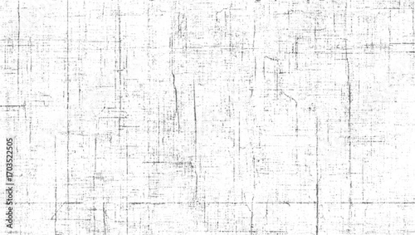 Fototapeta White background with gray distressed grid pattern texture grunge