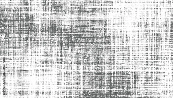 Fototapeta Grayscale distressed grid pattern abstract background