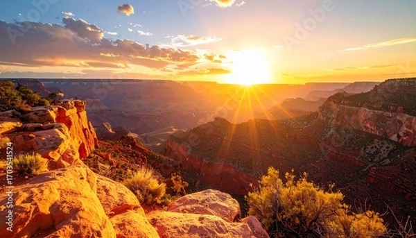 Fototapeta Grand Canyon Sunset: A Majestic Arizona Vista