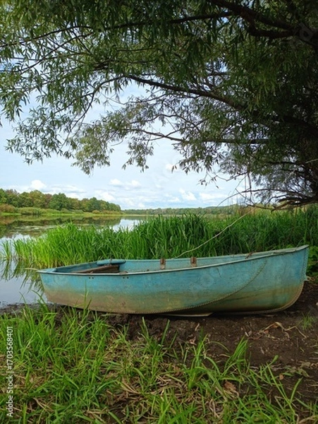 Obraz boat on the lake
