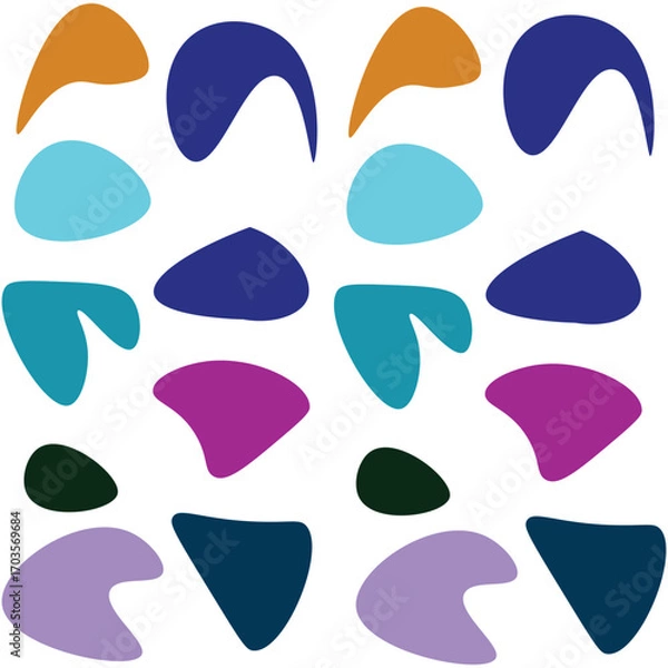 Obraz seamless pattern with mustache