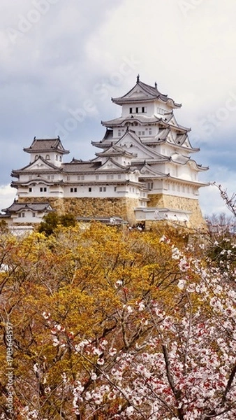Obraz Himeji castle view from garden grounds