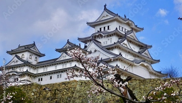 Obraz Himeji castle view from garden grounds