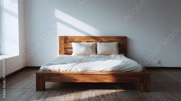 Obraz Minimal Wooden Bed