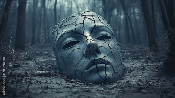 Obraz A symbolic journey through emotion and reason, tracing the balance between living and achieving.