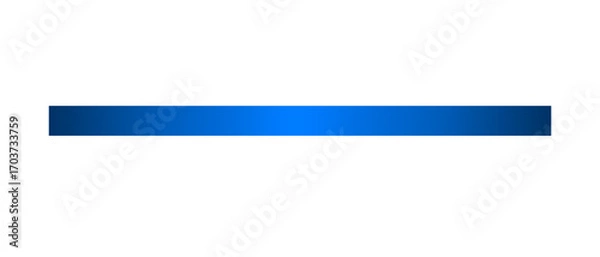 Obraz Long straight blue ribbon isolated on transparent background. Horizontal clean ribbon in blue color for banner design, holiday, gift boxes, greeting card, gift decoration design elements cutout